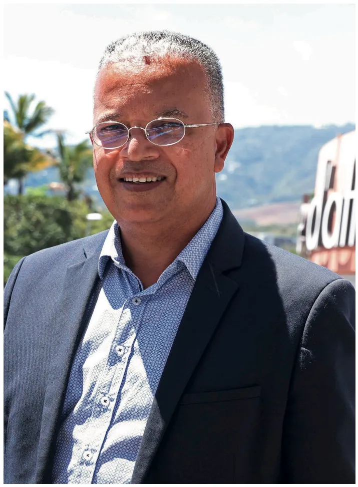 Portrait de Cyrille Melchior président du Département de La Réunion pendant la crise Covid