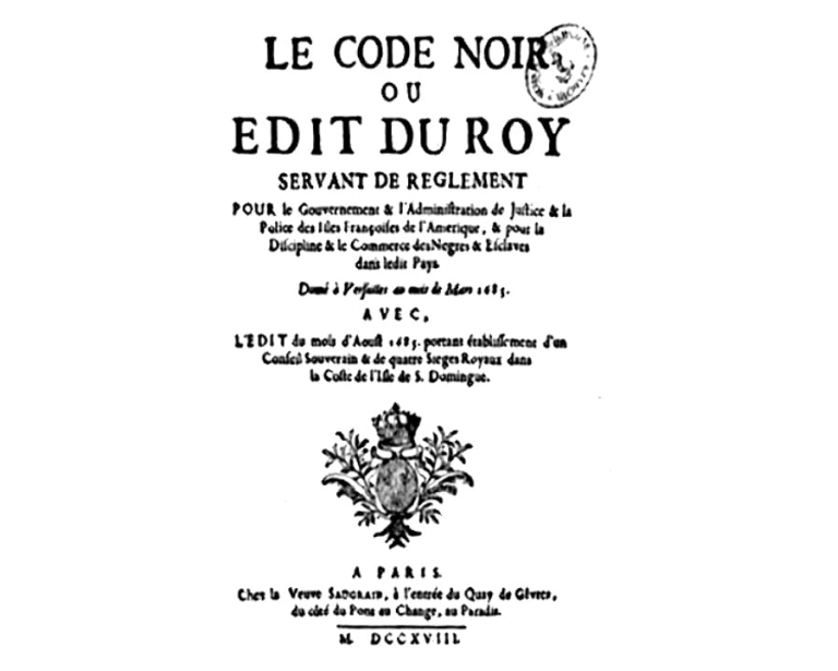 L'UFR salue l'abrogation du Code noir par la commission des lois